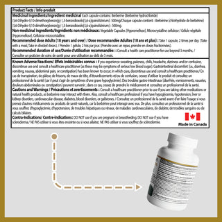 Berberine Capsule | 120 Vegetarian Capsules