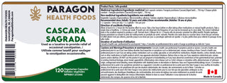 Cascara Sagrada Capsule | 120 Vegetarian Capsules