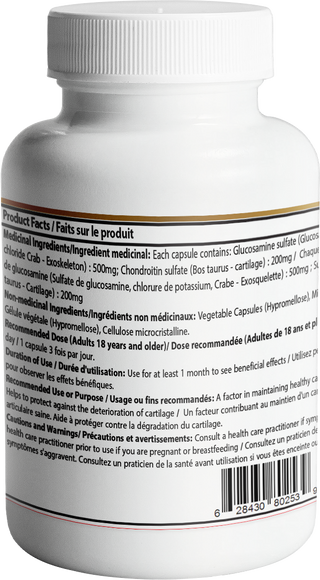 Glucosamine Chondroitin Capsule | 120 Vegetarian Capsules