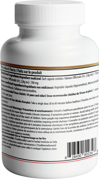 Valerian Capsule | 120 Vegetarian Capsules