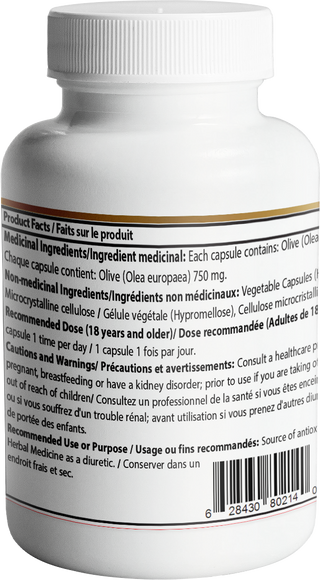 Olive Leaf Capsule | 120 Vegetarian Capsules