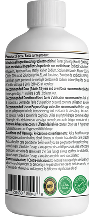 Universal Panax Ginseng Extraction (6000 mg) Liquid | 500ml Liquids